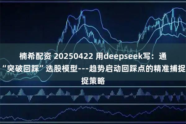 楠希配资 20250422 用deepseek写：通达信“突破回踩”选股模型---趋势启动回踩点的精准捕捉策略
